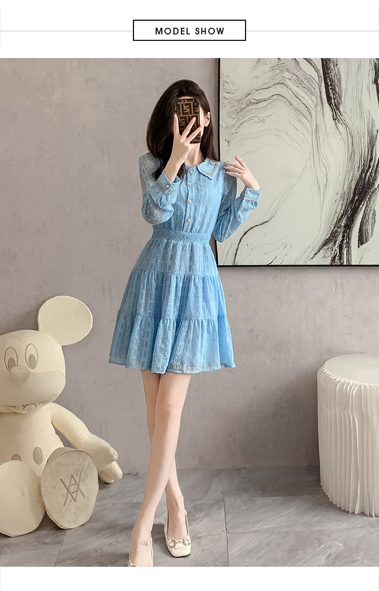 【dress】大人らしい エレガントデートワンピースおしゃれ　M17274