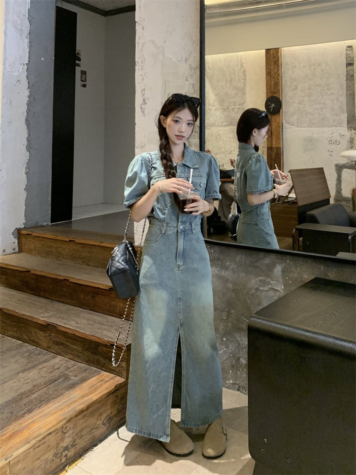 【dress】デニムワンピース　M24038