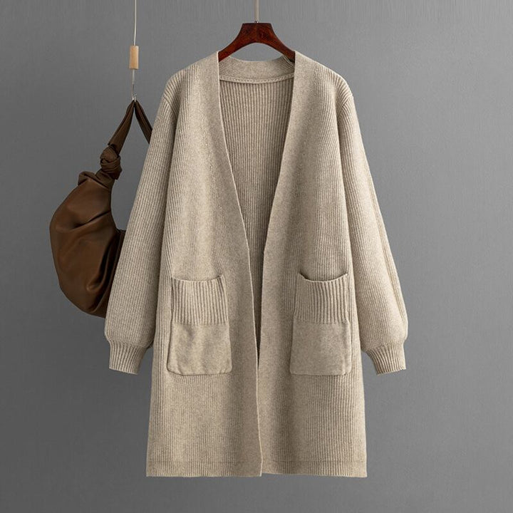 【outer】アウトポケットニットカーデ　M18415