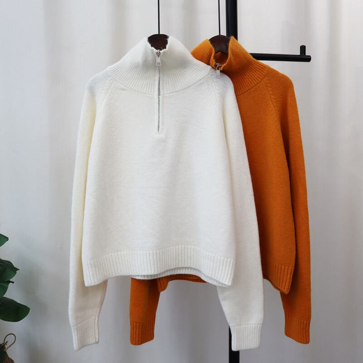 【tops】ファスナーニットセーター　M27745