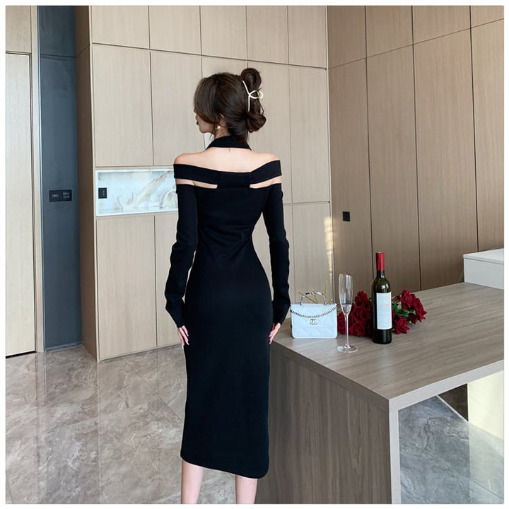 【dress】好感度UPファッションデートワンピース着瘦せ　M17026