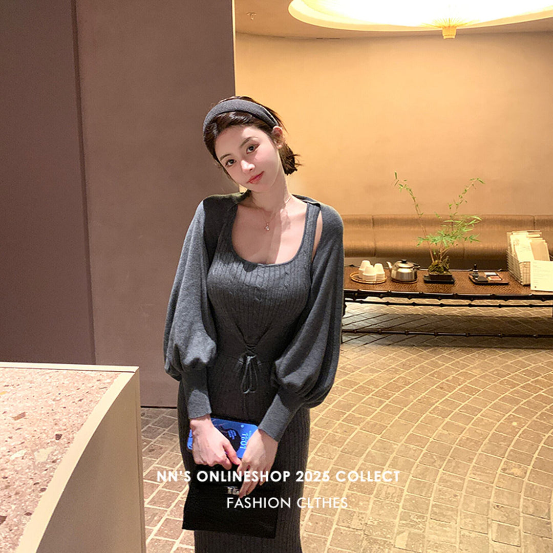 【set】4WAYケーブルワンピースセット　N3469