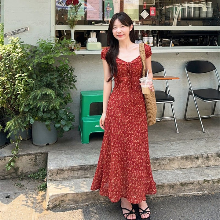 【dress】花柄ワンピース　M24859