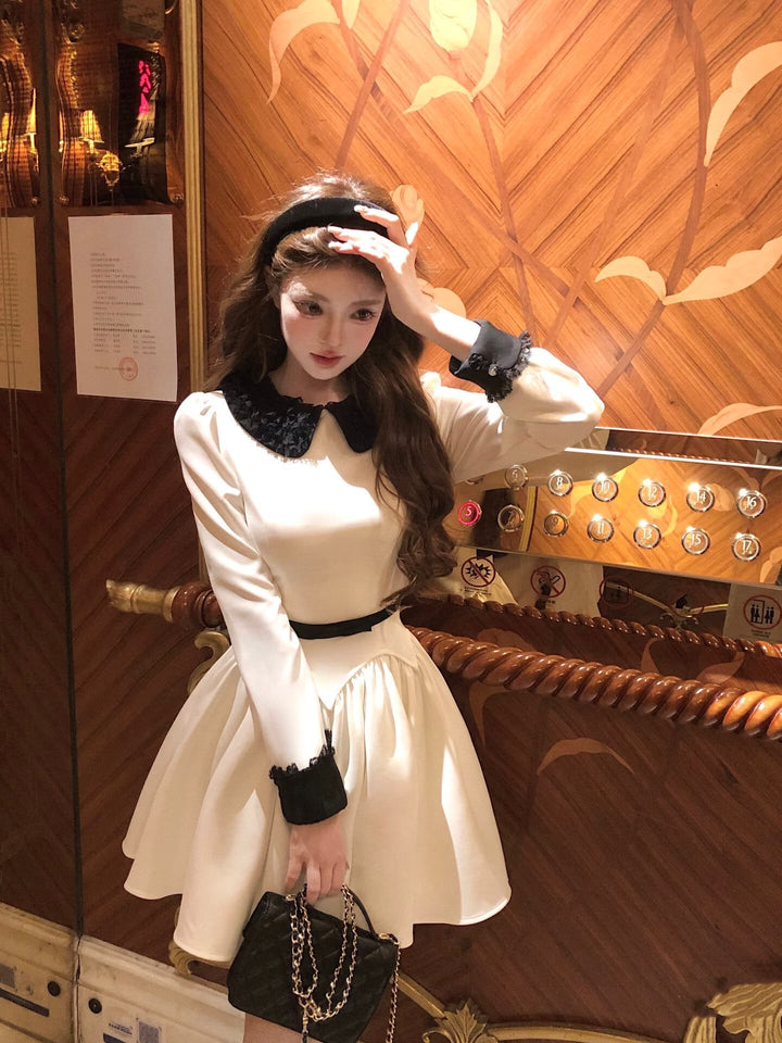 【dress】リボンベルトロングワンピース＆ミニワンピース　N3347