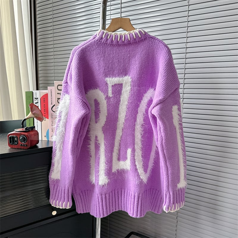 【tops】クルーネックニットセーター　M18971