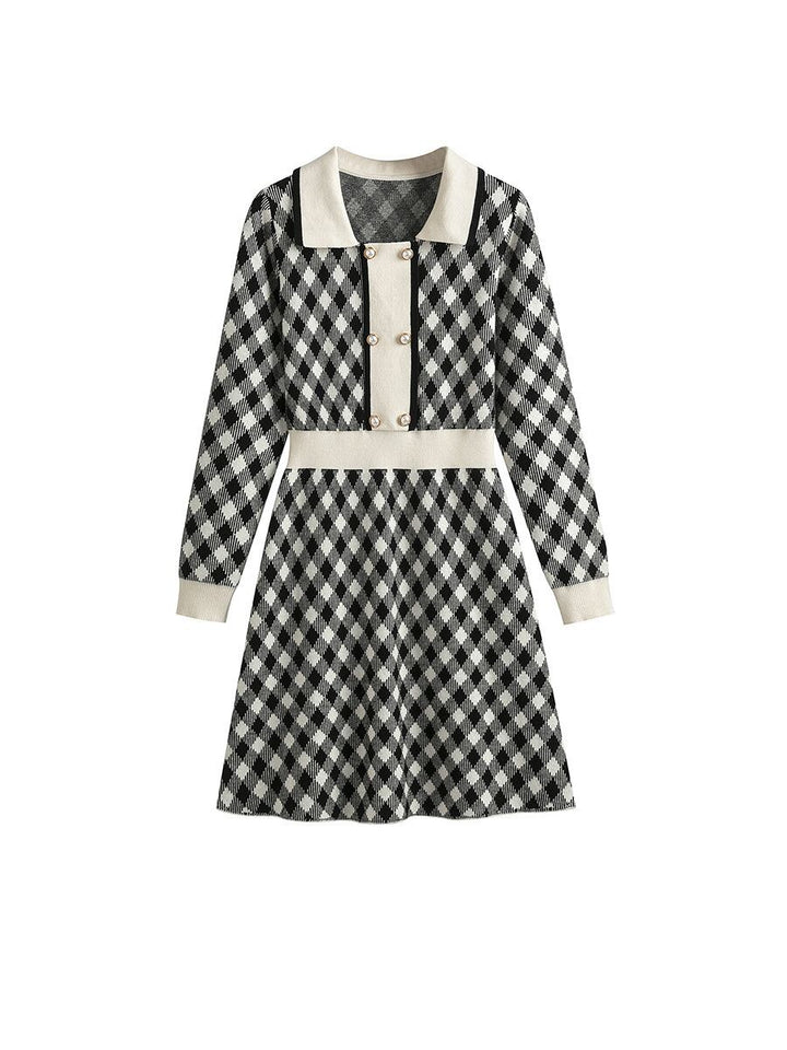 【dress】大人らしい エレガントニットワンピース　M17506