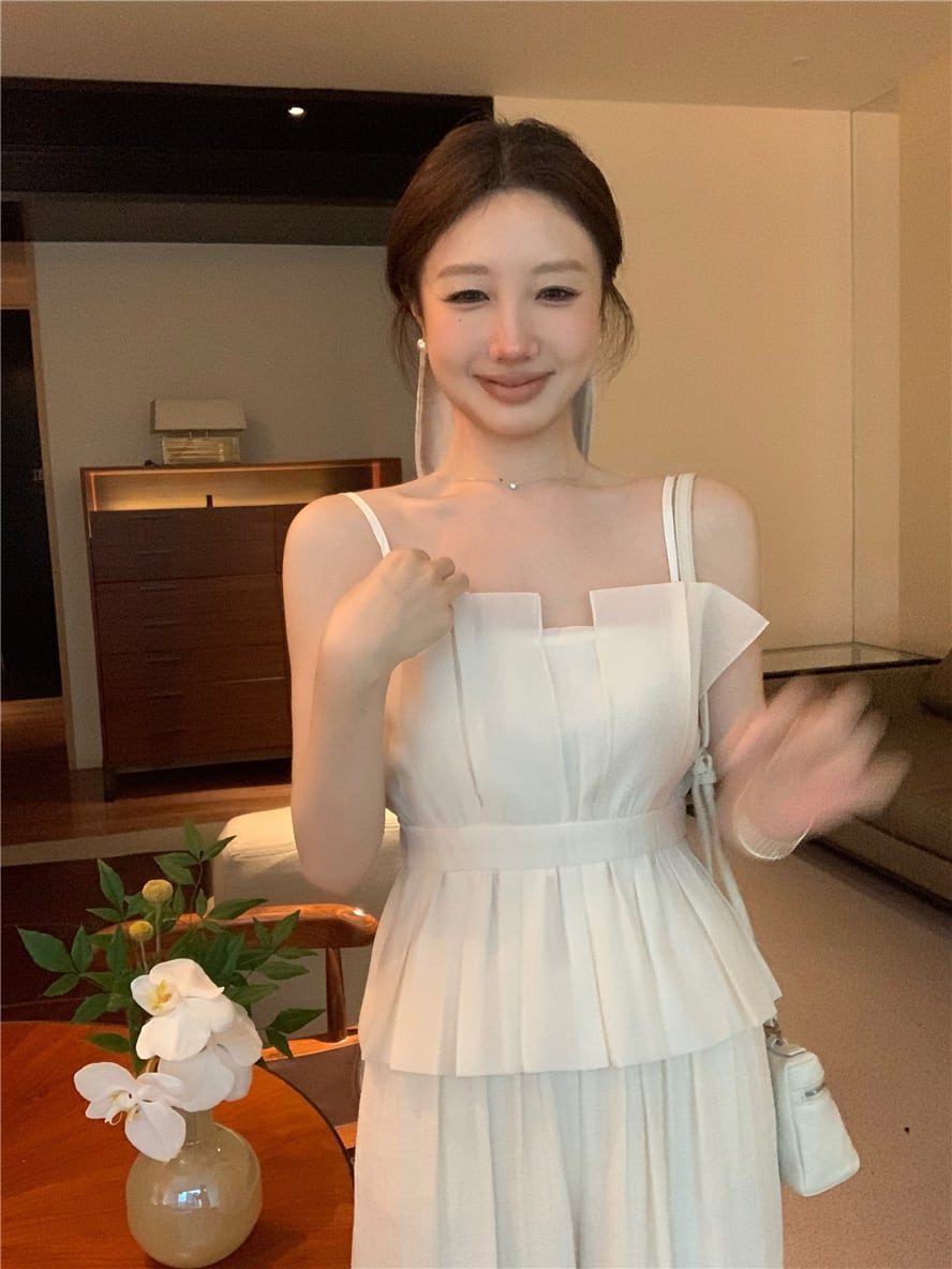 【set】キャミソール×ガウチョパンツセット    N2664