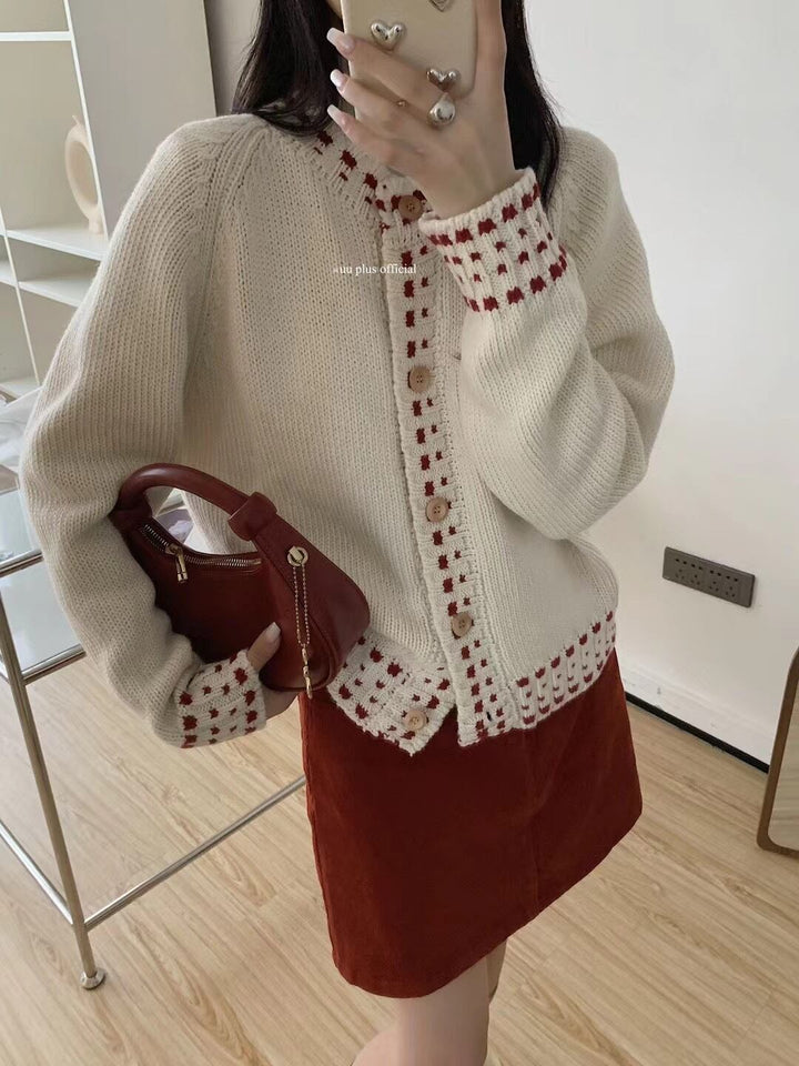 【outer】ニットカーデ　M27193