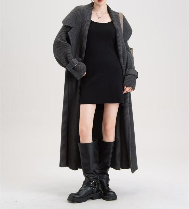 【outer】ロング丈ニットカーデ　M26872