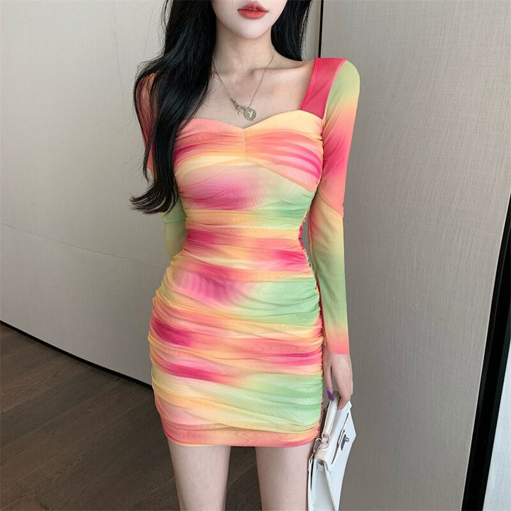【dress】プリントレースワンピース　M28856