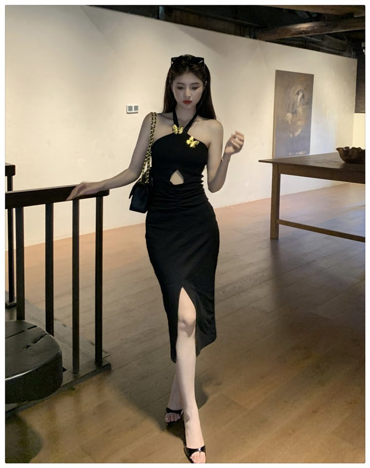 【dress】ホルターネックワンピース　M25209