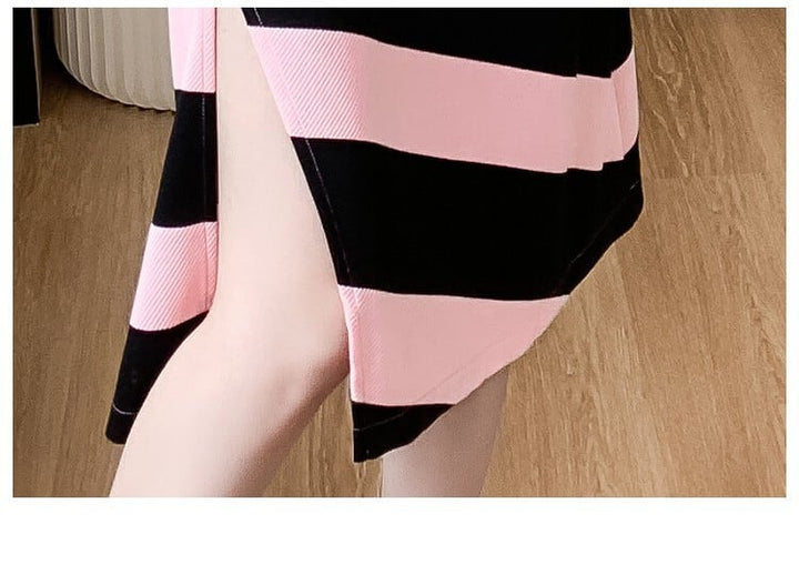 【dress】着回し最強肌触りいい ボーダー柄ワンピース　M17160