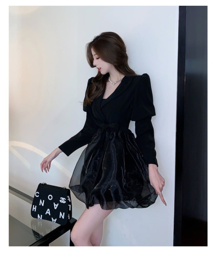 【dress】おしゃれ度高まるエレガントデートワンピース　M17423