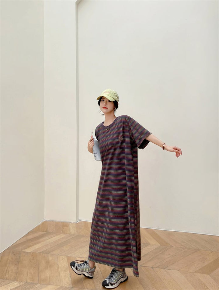 【dress】ストライプ柄ワンピース　M24933