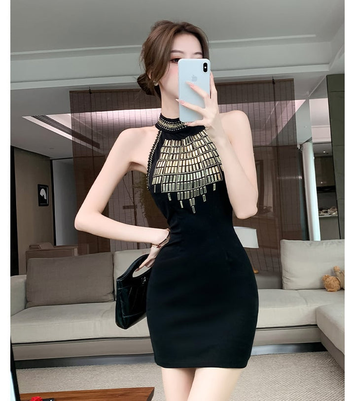 【dress】ホルターネックワンピース　M24587