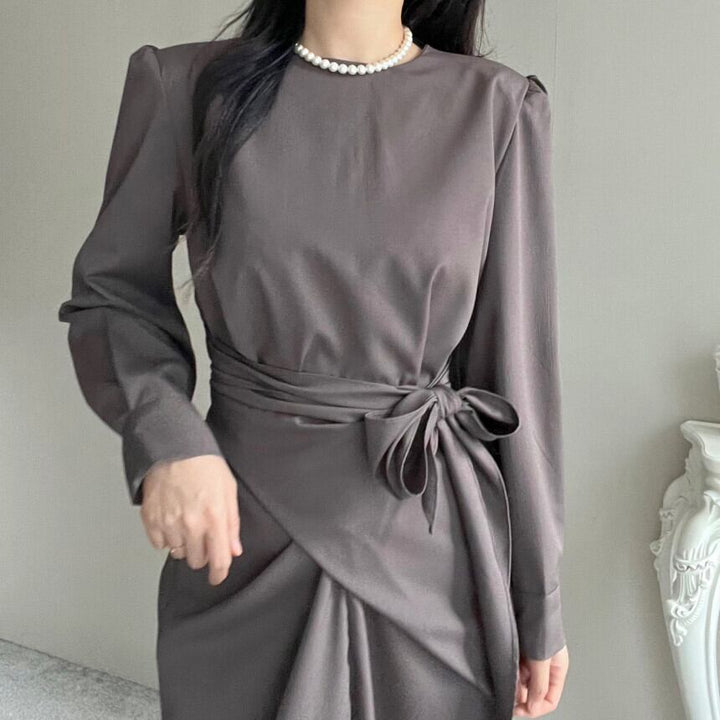 【dress】クルーネックワンピース　M29550