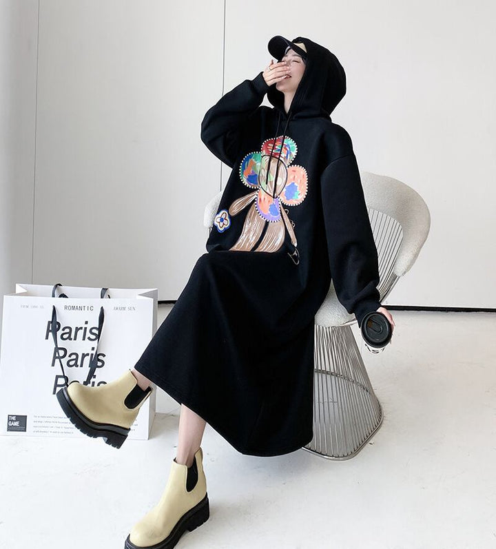 【dress】裹起毛カジュアルワンピース　M18581