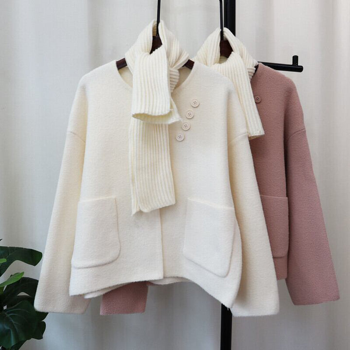 【outer】ラシャ生地ニットカーデ　M27606