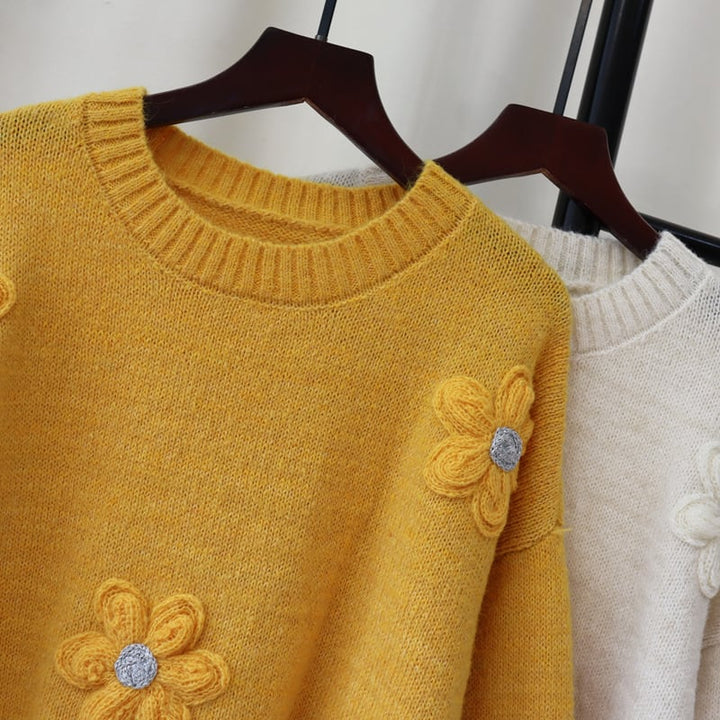 【tops】クルーネックニットセーター　M27901