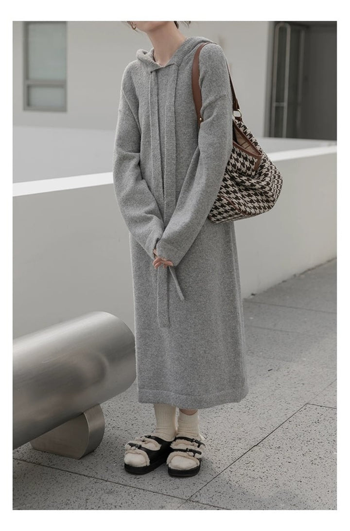 【dress】無地ニットワンピース　M18238
