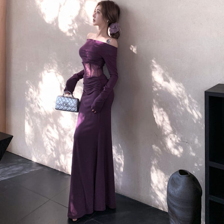 【dress】ドッキングマーメイドワンピース　M29502