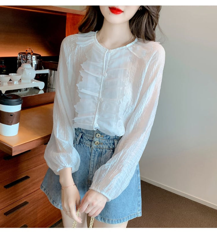 【tops】人気アイテム ! エレガントシャツトップスオシャレ　M17249