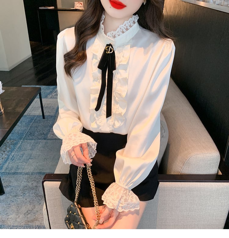 【tops】フリルシャツトップス　M20994