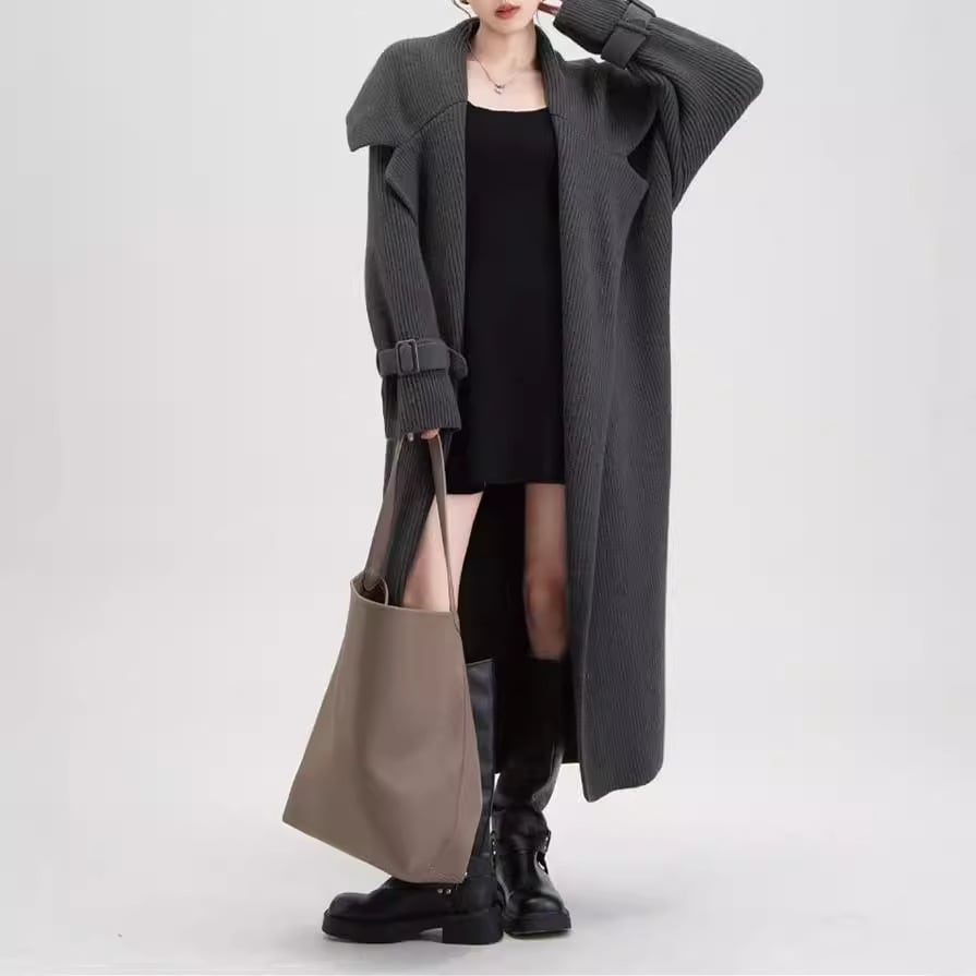 【outer】ロング丈ニットカーデ　M26872