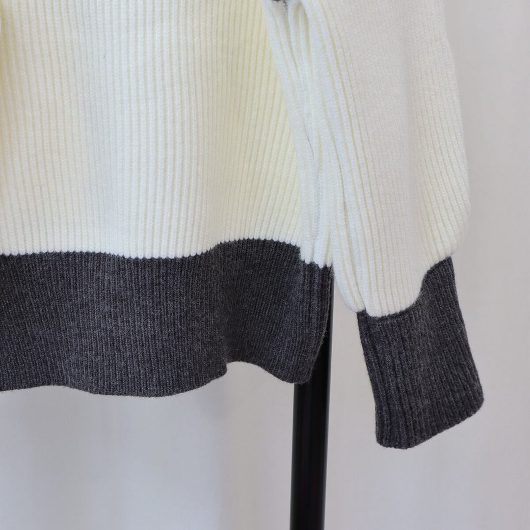 【outer】配色ニットカーデ　M18613