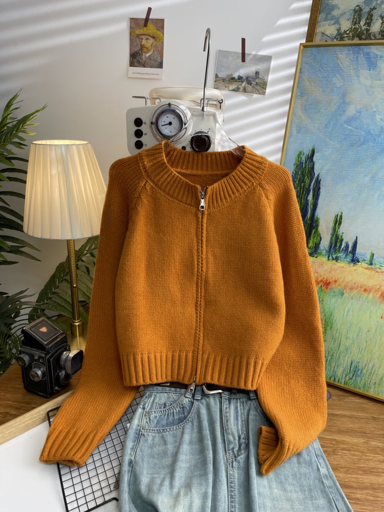 【outer】クルーネックニットカーデ　M26651