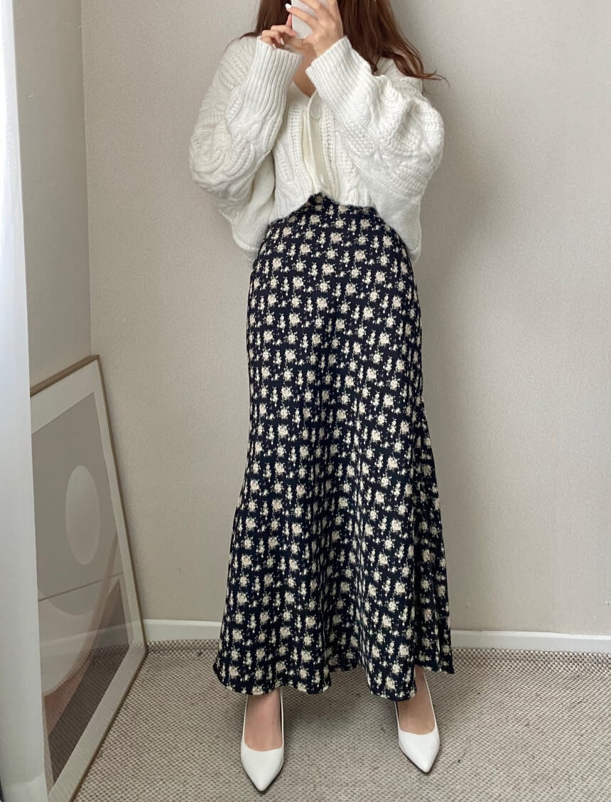 【outer】Vネックニットカーデ　M26658