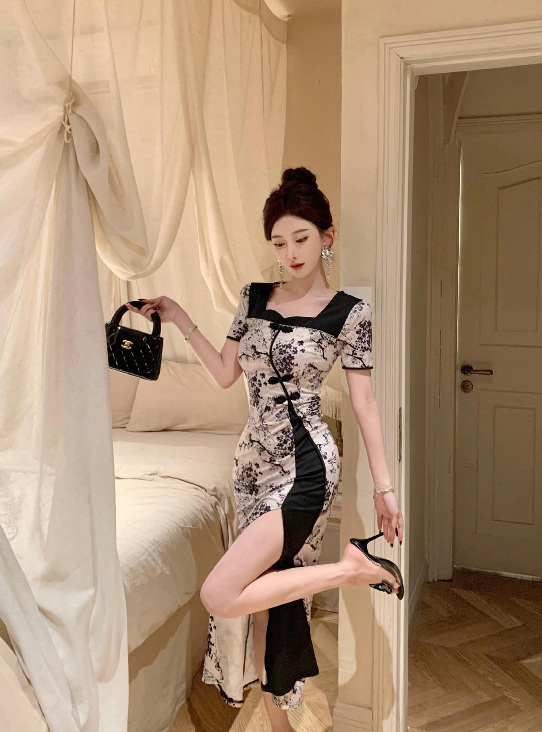 【dress】プリントワンピース　M25247