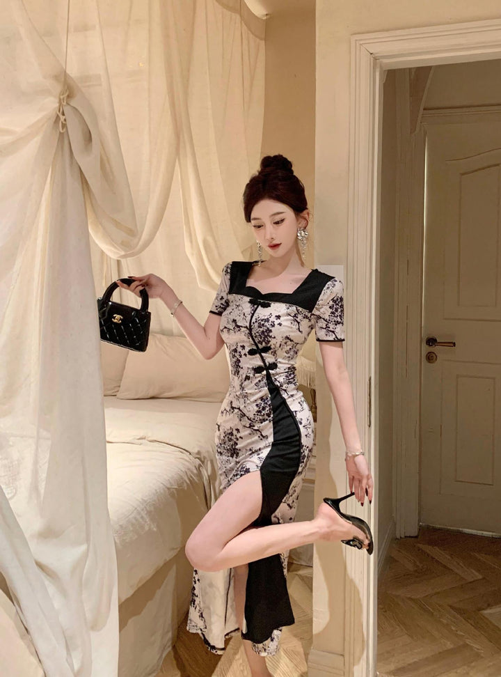 【dress】プリントワンピース　M25247
