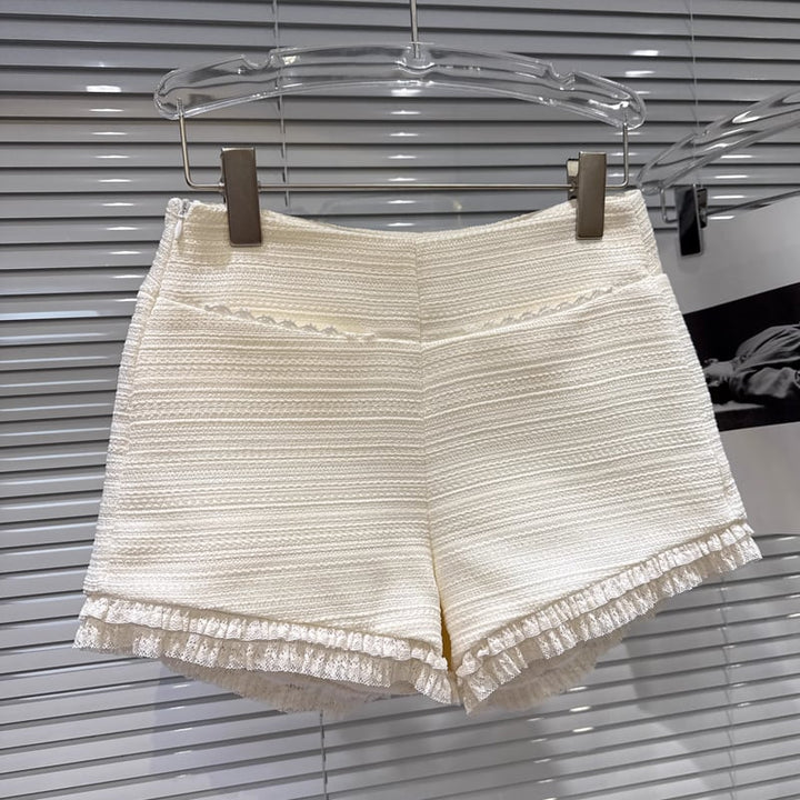 【bottoms】レースドッキングショートパンツ Q7447