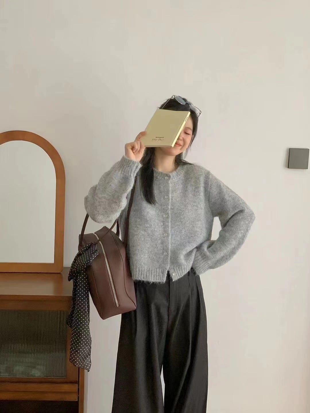 【outer】ニットカーデ　M26756