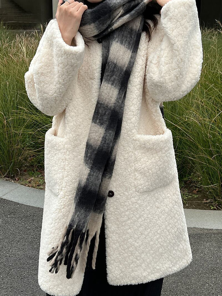 【outer】ロングシープボアコート Q7224