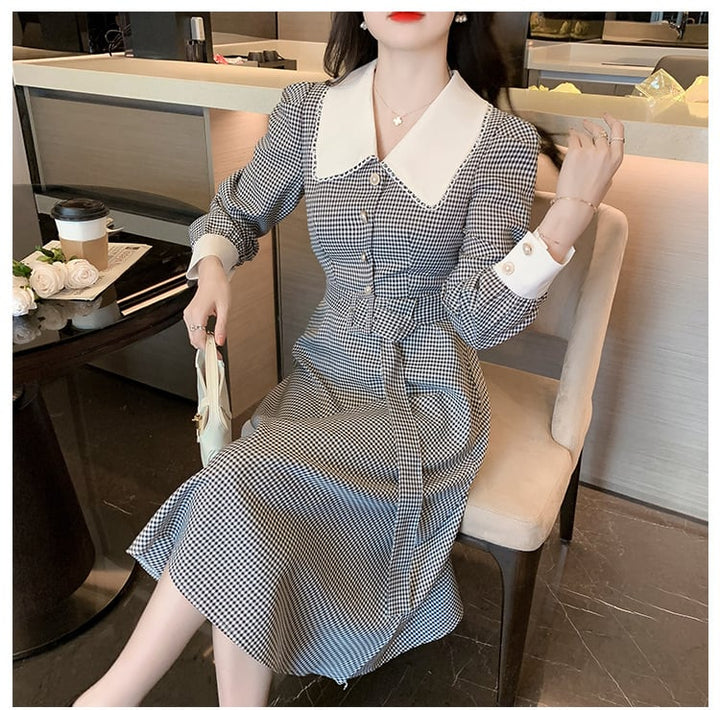 【dress】早い者勝ちエレガントドールカラーワンピース　M17422