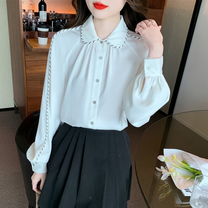 【tops】人気を独占中 エレガントシャツトップス　M17343