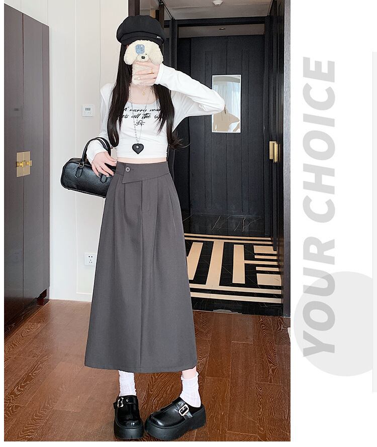 【bottoms】ロング丈スカート　M29357