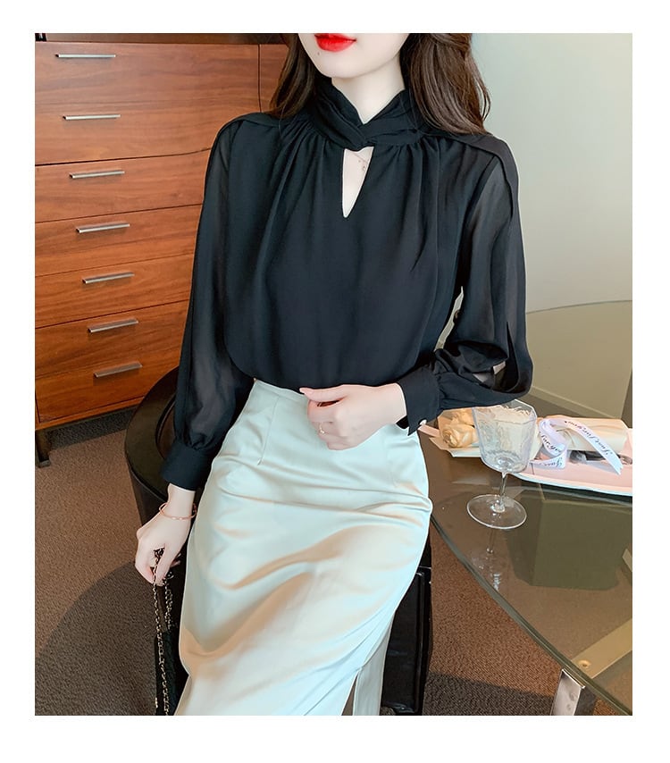 【tops】カットワークシャツトップス　M18250