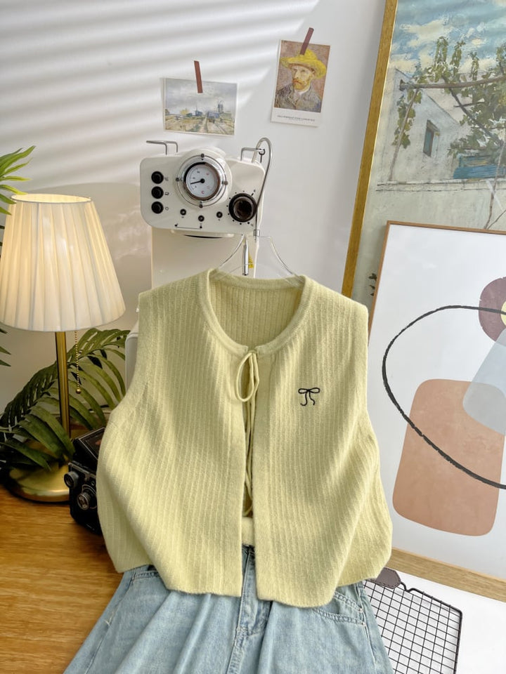 【tops】ニットベスト　M25885