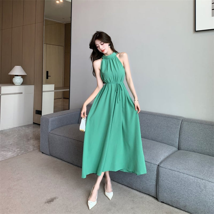 【dress】おしゃれ大人気ノースリーブデートワンピース　M17072