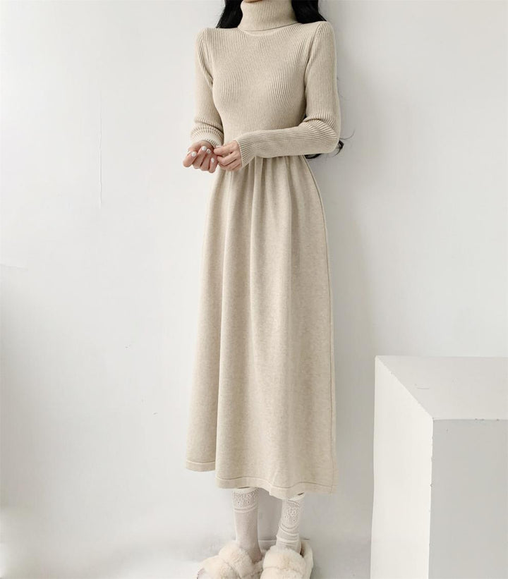【dress】ハイネックニットワンピース　M28030