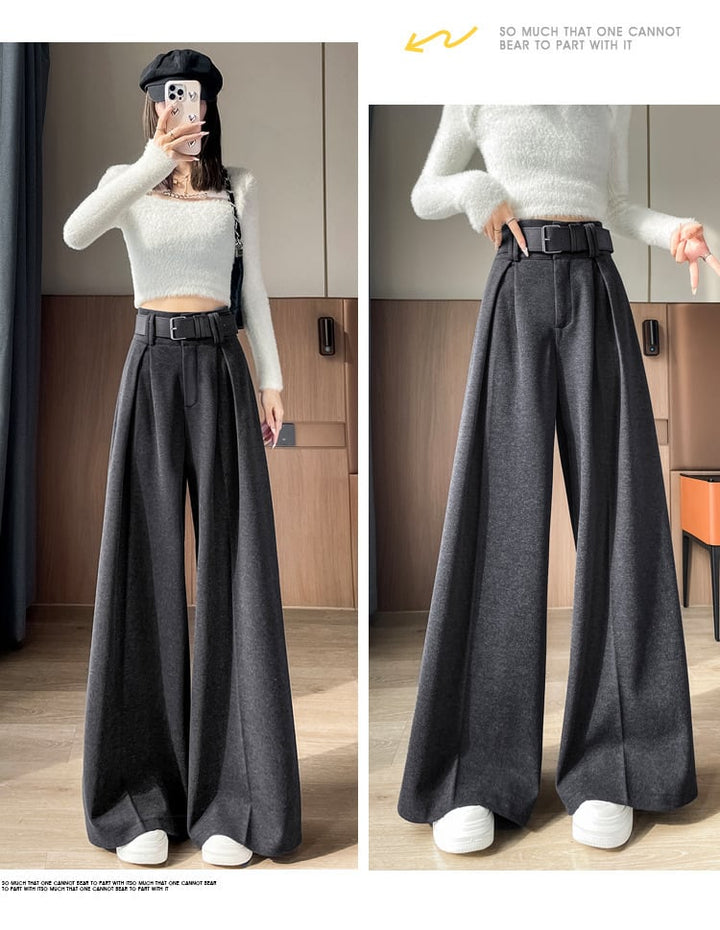 【bottoms】裹起毛ワイドパンツ　M27764