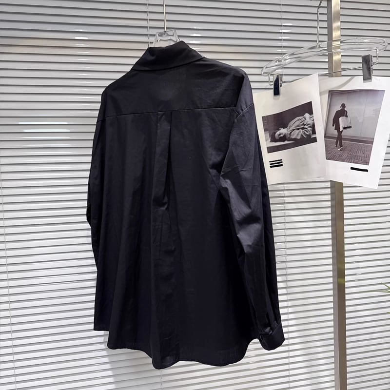 【tops】ラインストーン付きシャツ Q7896