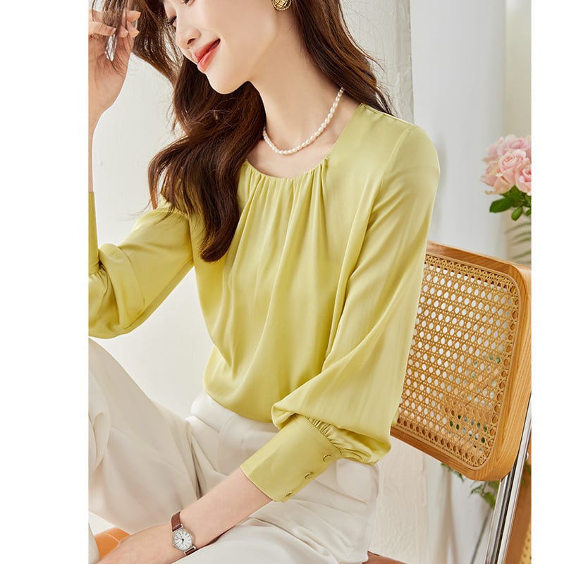 【tops】今季マストバイエレガントシンプル通勤風シャツ　M17004