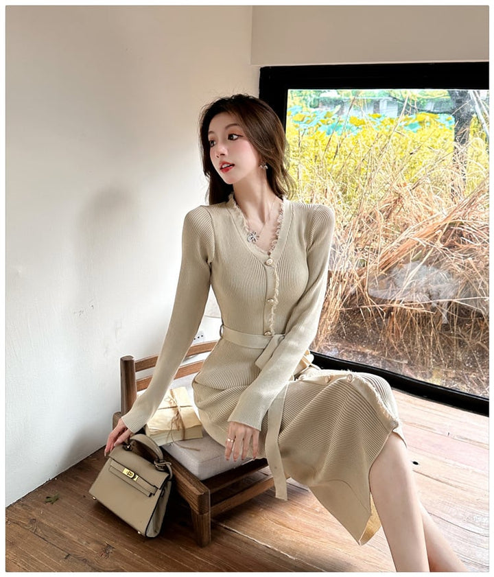 【dress】ニットワンピース　M25754