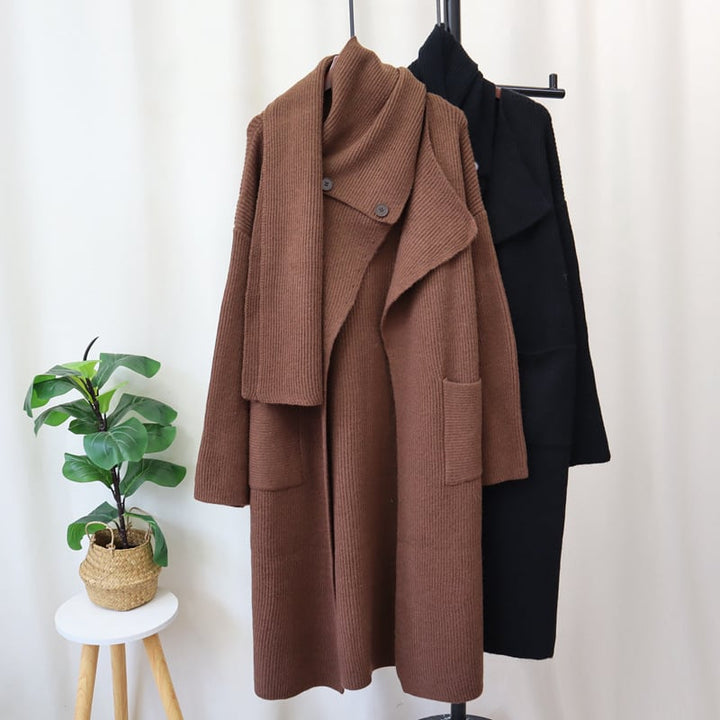 【outer】ロング丈ニットカーデ　M26619