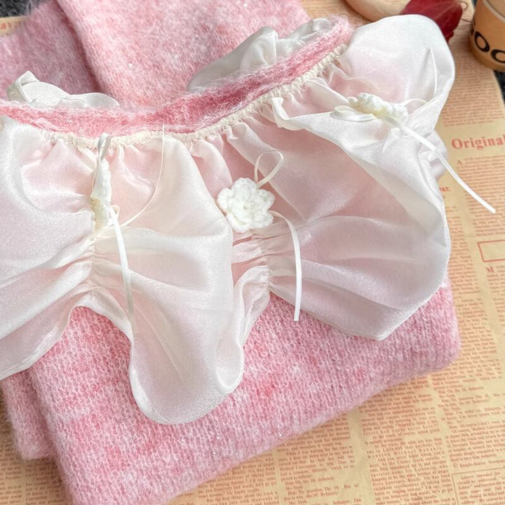 【tops】オフショルダーニットトップス Q7282