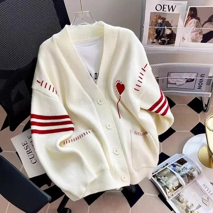 【outer】Vネックニットカーディガン　M18168